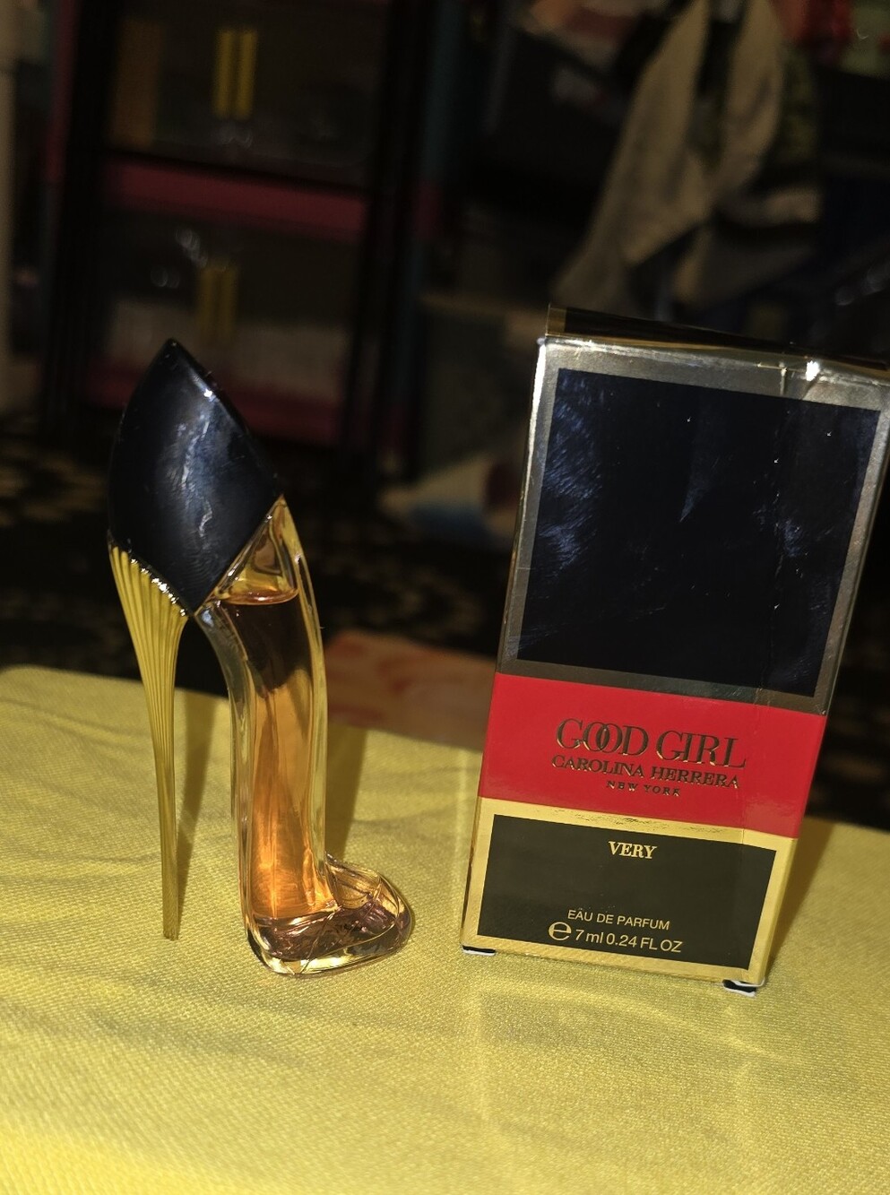 Carolina Herrera Gold & Black Stiletto Heel Women's Shoe
